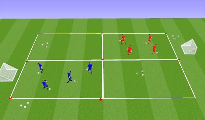 Football/Soccer Session Plan Drill (Colour): Technical Practice