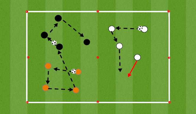 Football/Soccer Session Plan Drill (Colour): Passing, Movement & Mobility