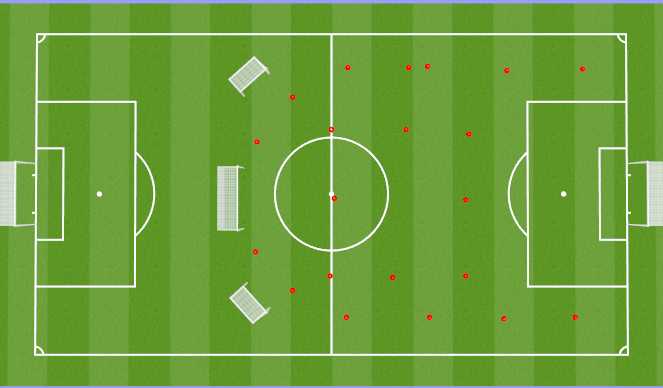 Football/Soccer Session Plan Drill (Colour): Session layout