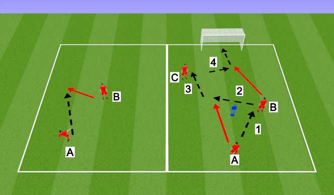 Football/Soccer Session Plan Drill (Colour): Passing U9/SSG