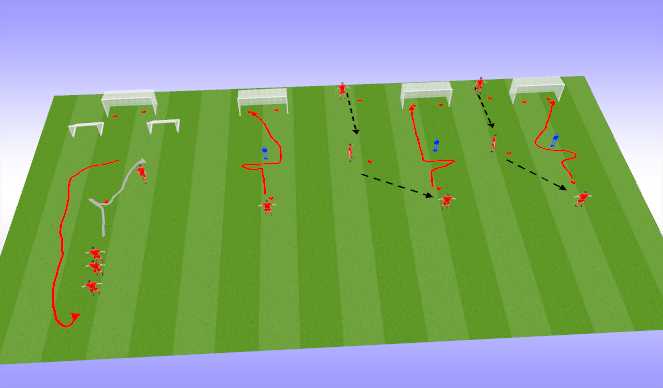 Football/Soccer Session Plan Drill (Colour): Finishing