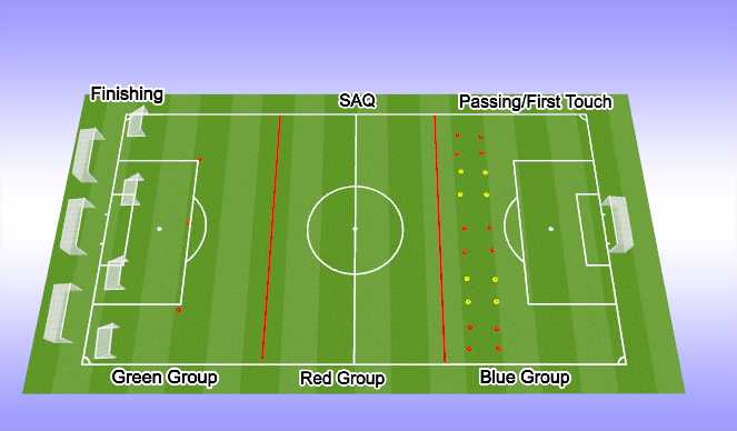 Football/Soccer Session Plan Drill (Colour): Session Set Up 