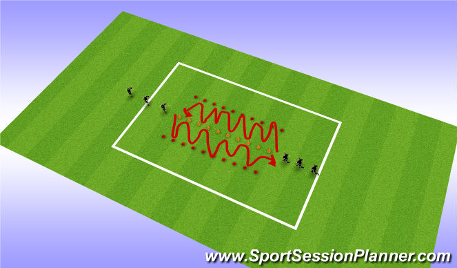 Football/Soccer Session Plan Drill (Colour): fwd technical