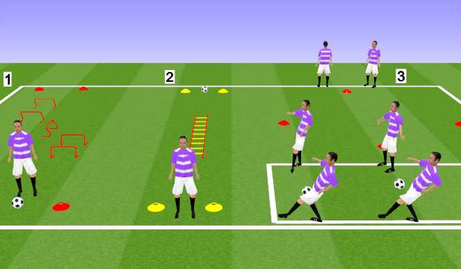 Football/Soccer Session Plan Drill (Colour): Animation 1