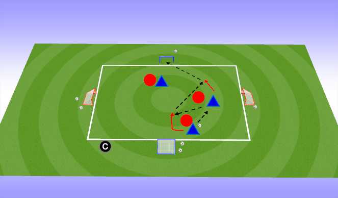 Football/Soccer Session Plan Drill (Colour): Intro Game