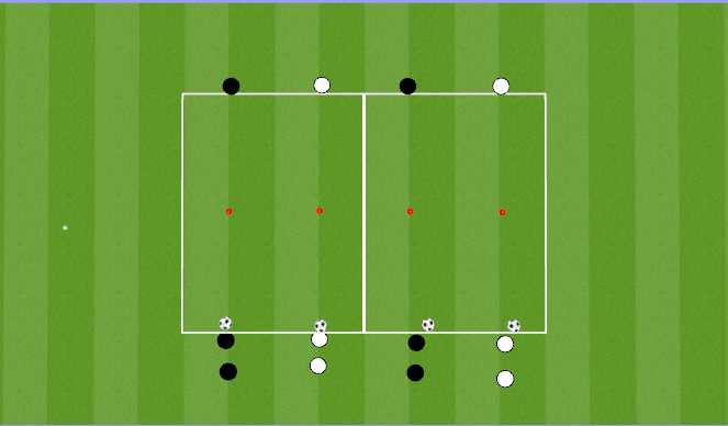 Football/Soccer Session Plan Drill (Colour): Stop start Technical phase 