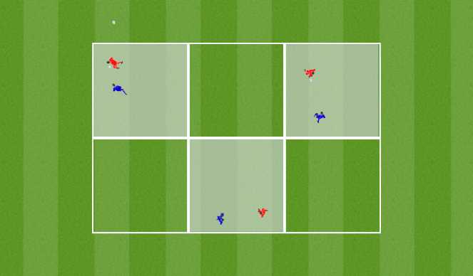 Football/Soccer Session Plan Drill (Colour): 1v1 Tackling