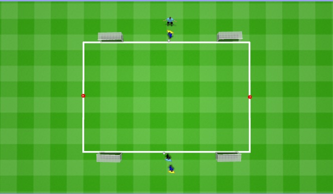 Football/Soccer Session Plan Drill (Colour): 1v1 from side