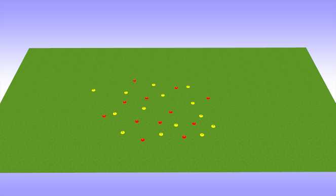 Football/Soccer Session Plan Drill (Colour): Cone Flip