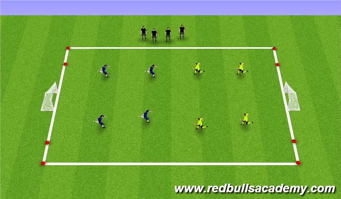 Football/Soccer Session Plan Drill (Colour): Conditioned Game