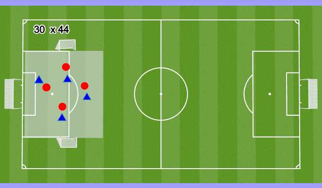 Football/Soccer Session Plan Drill (Colour): 4 v 4 fitness