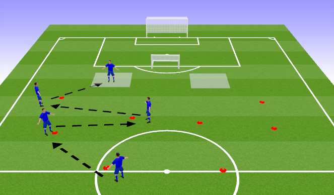 Football/Soccer Session Plan Drill (Colour): Against the grain, ball out the air - Race