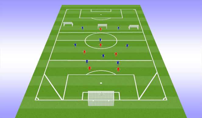 Football/Soccer Session Plan Drill (Colour): Breaking Lines - Diamond 