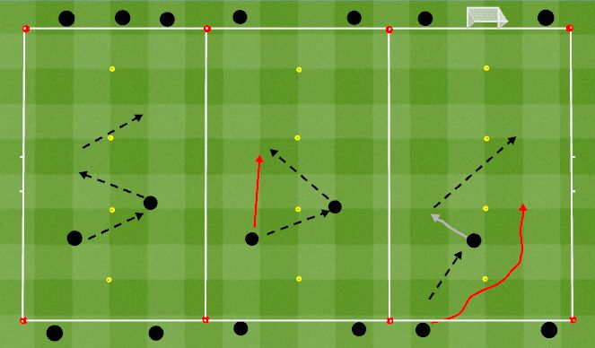 Football/Soccer Session Plan Drill (Colour): Passing repetition 