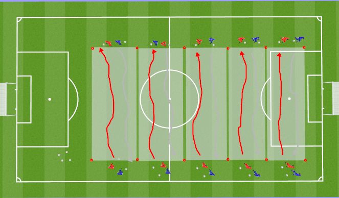 Football/Soccer Session Plan Drill (Colour): Dribbling Technique Session