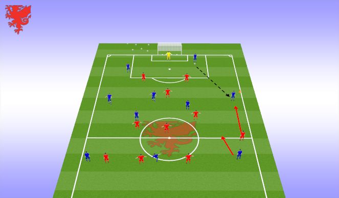 Football/Soccer Session Plan Drill (Colour): Problem 2