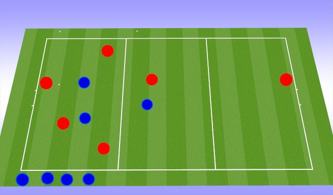 Football/Soccer Session Plan Drill (Colour): Tactical Possession