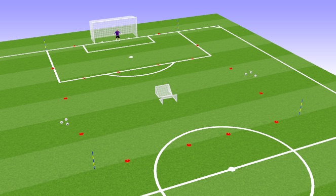 Football/Soccer Session Plan Drill (Colour): Positioning Game