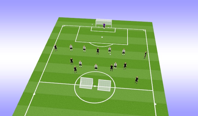 Football/Soccer Session Plan Drill (Colour): Training Game