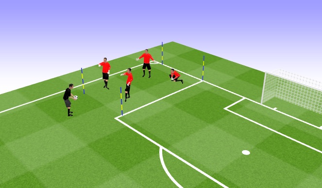 Football/Soccer Session Plan Drill (Colour): Dynamic Warm Up