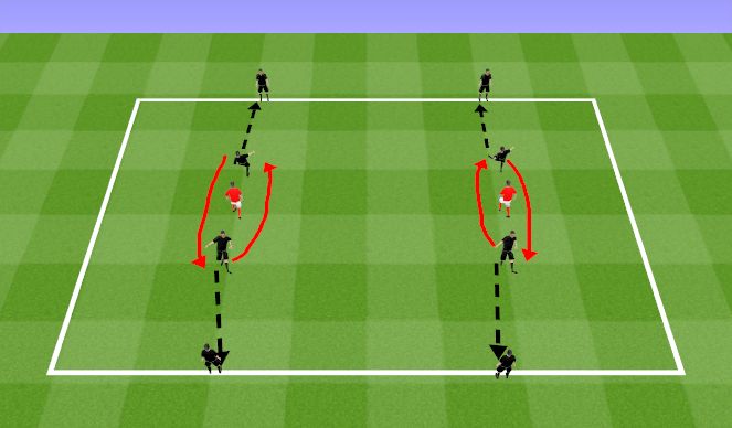 Football/Soccer Session Plan Drill (Colour): Passing and Receiving