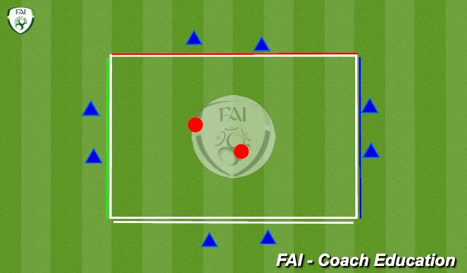 Football/Soccer Session Plan Drill (Colour): Warm up  