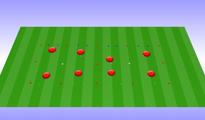 Football/Soccer Session Plan Drill (Colour): 1vs1