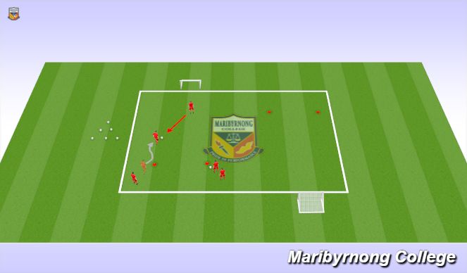 Football/Soccer Session Plan Drill (Colour): Skill - Jockeying 