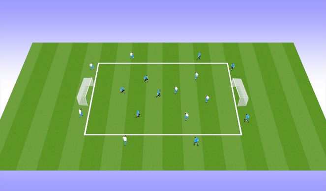 Football/Soccer Session Plan Drill (Colour): Shooting