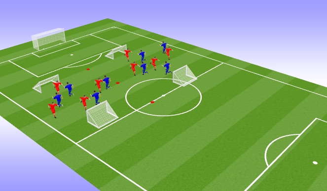 Football/Soccer Session Plan Drill (Colour): Initial Game