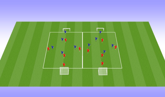 Football/Soccer Session Plan Drill (Colour): Small Sided Games