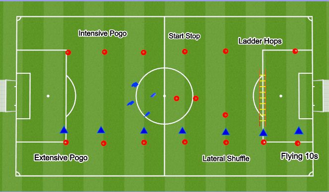 Football/Soccer Session Plan Drill (Colour): Speed Training