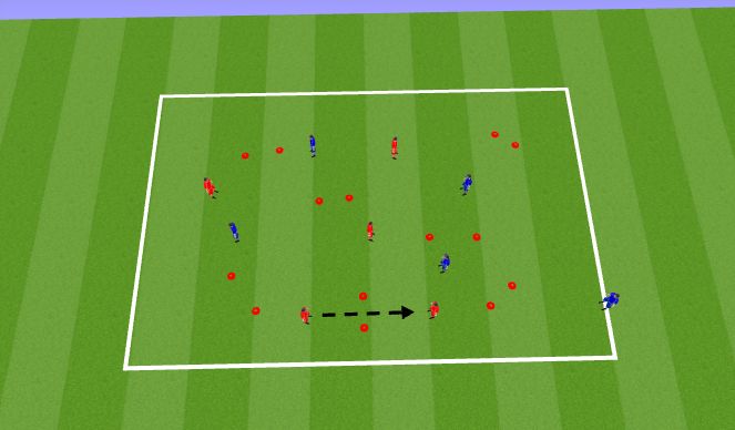 Football/Soccer Session Plan Drill (Colour): Possession game