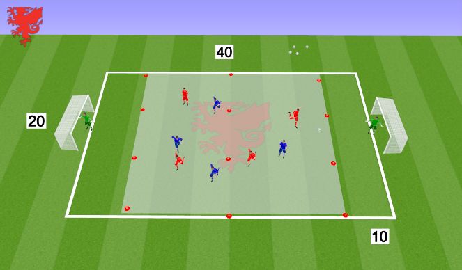 Football/Soccer Session Plan Drill (Colour): Small Sided Game