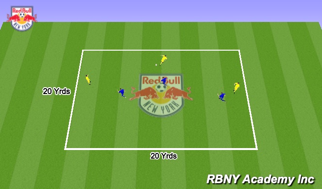 Football/Soccer Session Plan Drill (Colour): Keep away