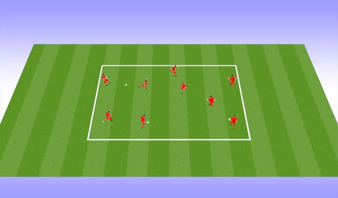 Football/Soccer Session Plan Drill (Colour): Warm Up