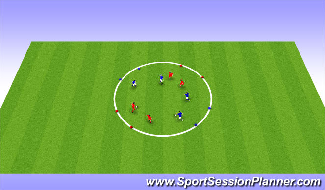 Football/Soccer Session Plan Drill (Colour): 2v2 Games