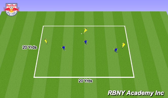 Football/Soccer Session Plan Drill (Colour): Keep away