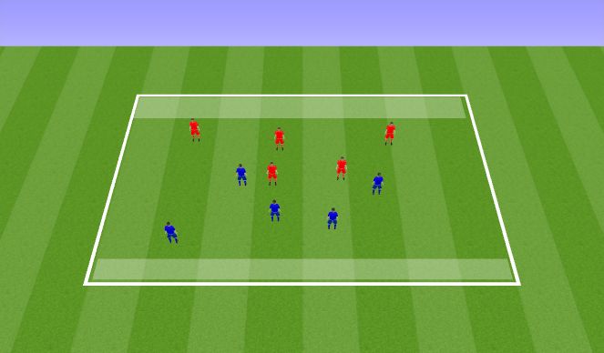 Football/Soccer Session Plan Drill (Colour): SSG