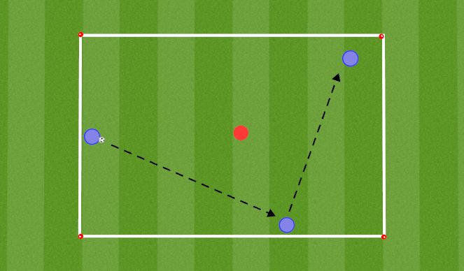 Football/Soccer Session Plan Drill (Colour): Piggy in the Middle