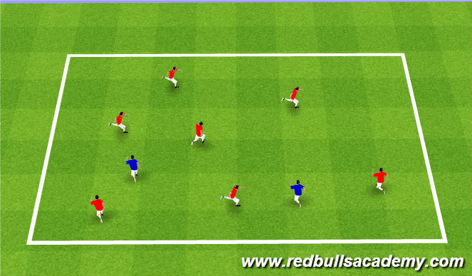 Football/Soccer Session Plan Drill (Colour): Turtle Tag