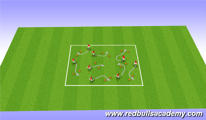 Football/Soccer Session Plan Drill (Colour): Visiting States