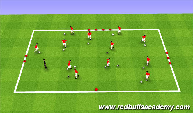 Football/Soccer Session Plan Drill (Colour): Road Trip