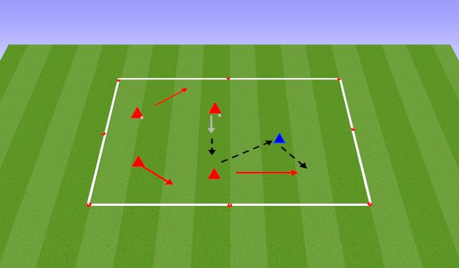 Football/Soccer Session Plan Drill (Colour): Warm-Up