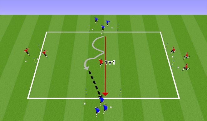 Football/Soccer Session Plan Drill (Colour): Screen 1