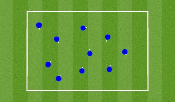 Football/Soccer Session Plan Drill (Colour): Warm Up