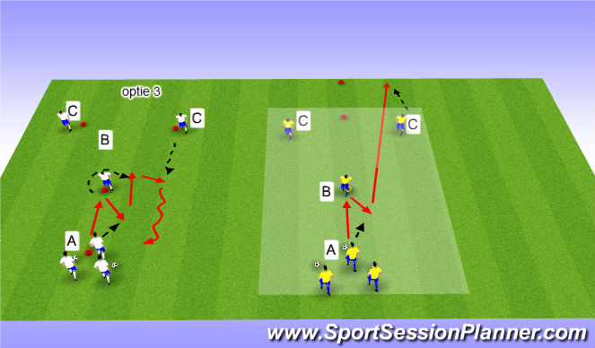 Football/Soccer Session Plan Drill (Colour): Y-vorm