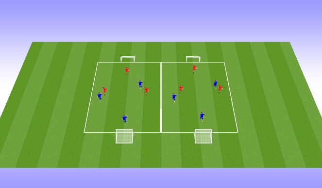 Football/Soccer Session Plan Drill (Colour): Initial Game