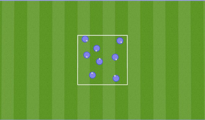 Football/Soccer Session Plan Drill (Colour): Free Dribble