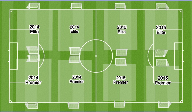 Football/Soccer Session Plan Drill (Colour): 2014 & 2015 - 4 v 4 